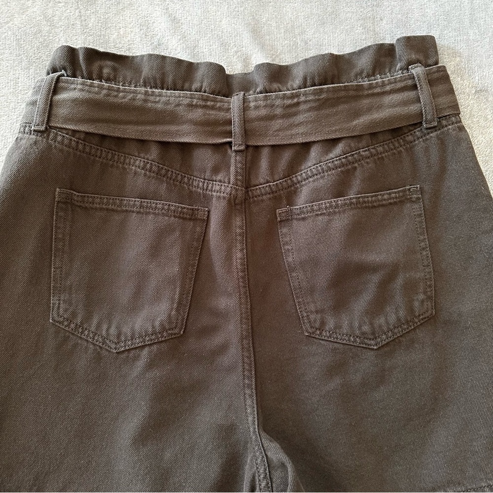 Joe's Brinkley Paper Bag with Belt Black Denim Shorts Size 32 - Picture 11 of 12